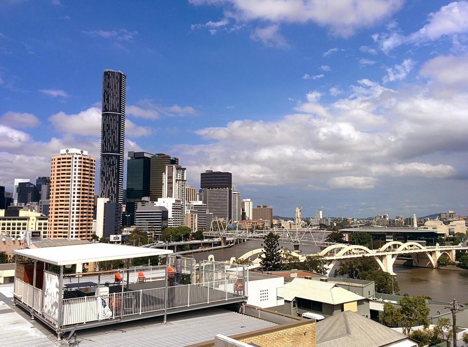 Brisbane River and city skyline